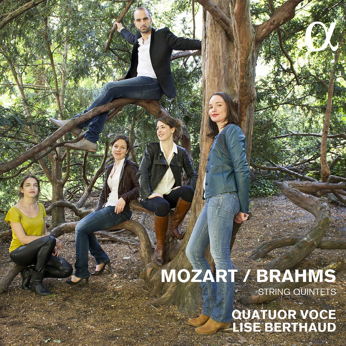 Mozart & Brahms: String Quintets by Quatuor Voce & Lise Berthaud album cover