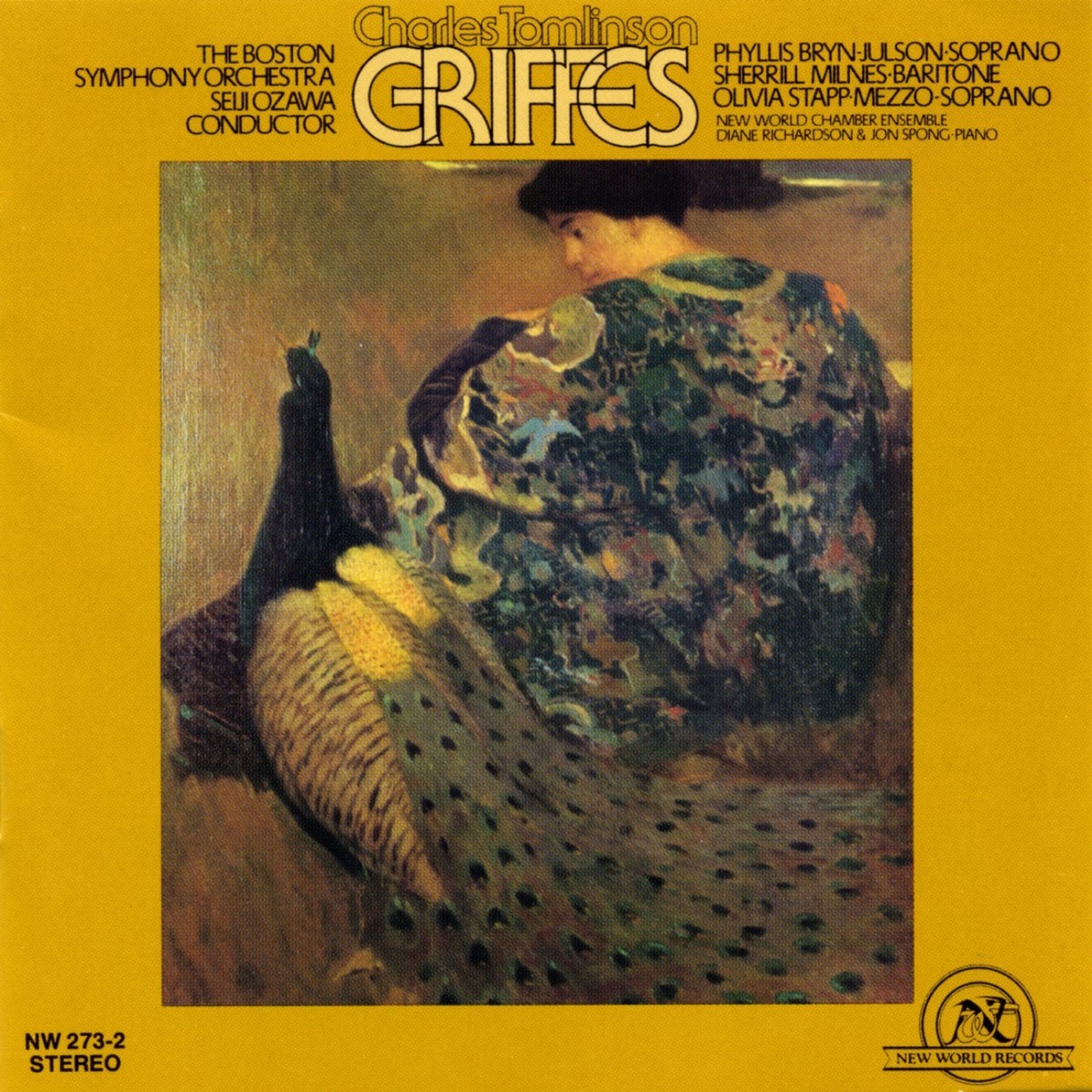 Works by Charles Tomlinson Griffes by Sherrill Milnes, New World Chamber Ensemble, Boston Symphony Orchestra, Phyllis Bryn-Julson, Olivia Stapp & Seiji Ozawa album cover