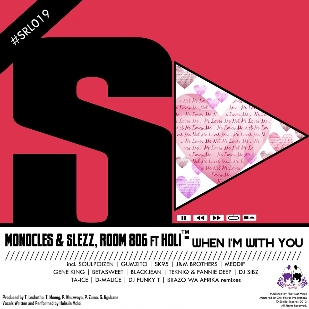 When I'm with You (Remixes) [feat. Holi] by Monocles, Slezz & Room 806 album cover