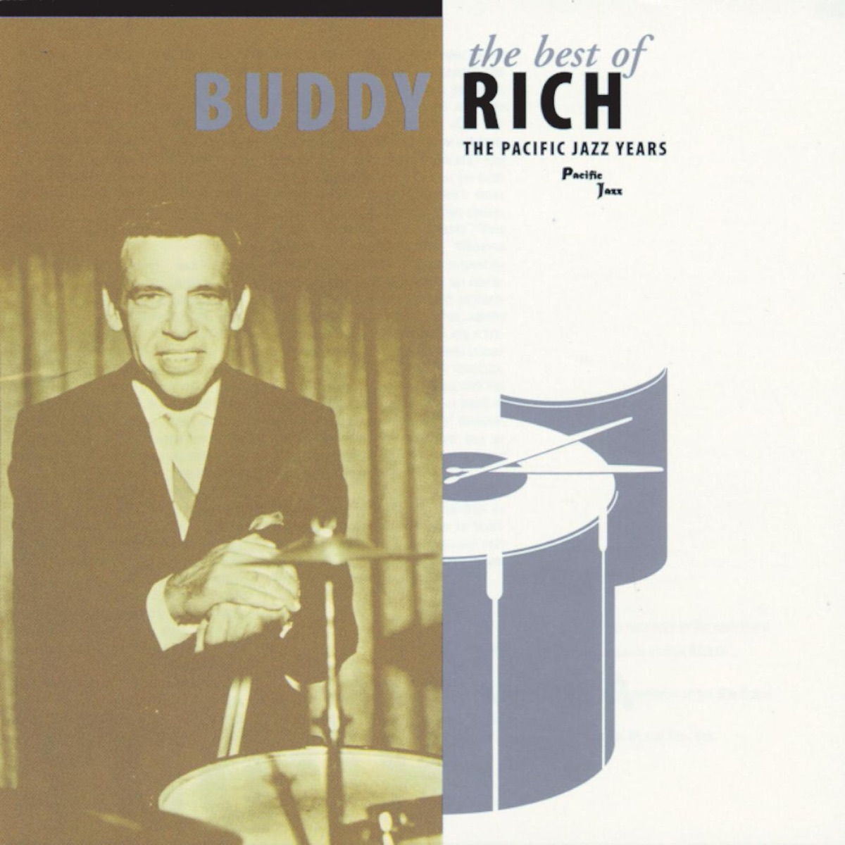 The Best of Buddy Rich: The Pacific Jazz Years by Buddy Rich album cover