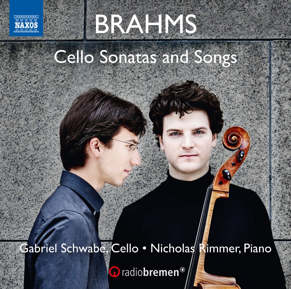 Brahms: Cello Sonatas & Songs by Nicholas Rimmer & Gabriel Schwabe album cover