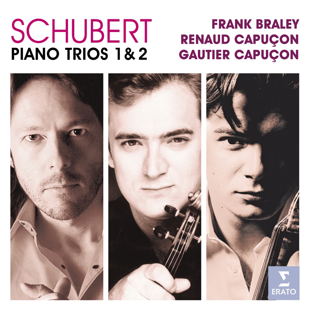Schubert: Piano Trios by Frank Braley, Gautier Capuçon & Renaud Capuçon album cover