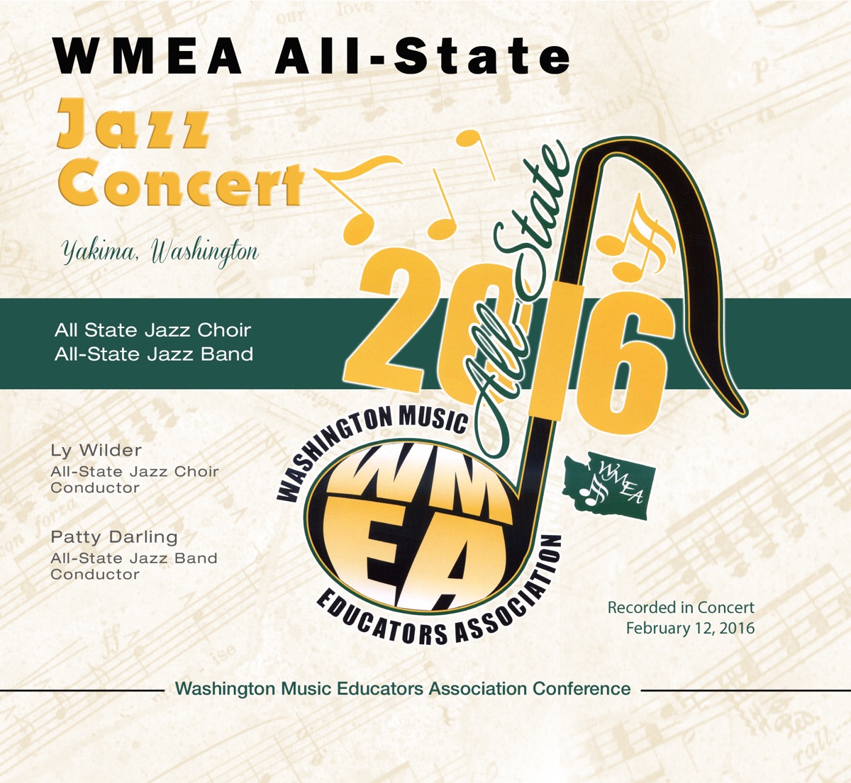 WMEA All-State 2016 All-State Jazz Concert (Live) by All-State Jazz Choir, Ly Wilder, All-State Jazz Band & Patty Darling album cover