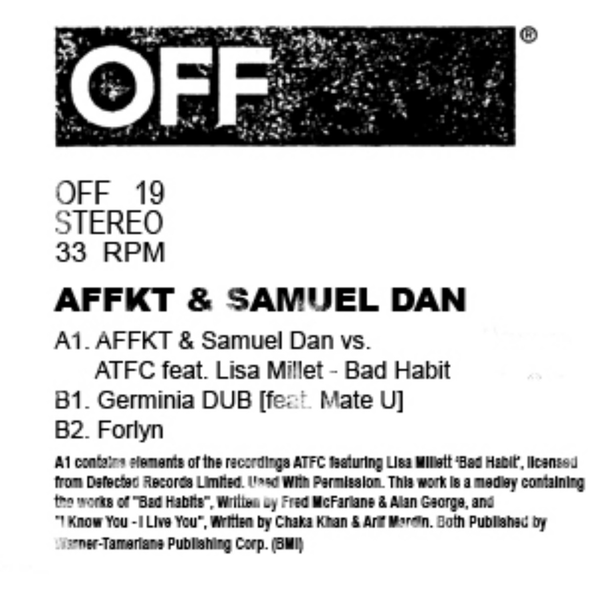 Bad Habit - EP by AFFKT & Samuel Dan album cover