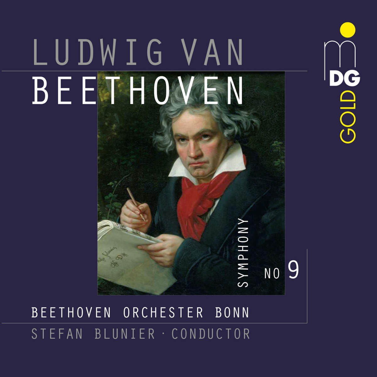 Beethoven: Symphony No. 9 by Beethoven Orchestra Bonn, Stefan Blunier, Czech Philharmonic Choir of Brno & Petr Fiala album cover
