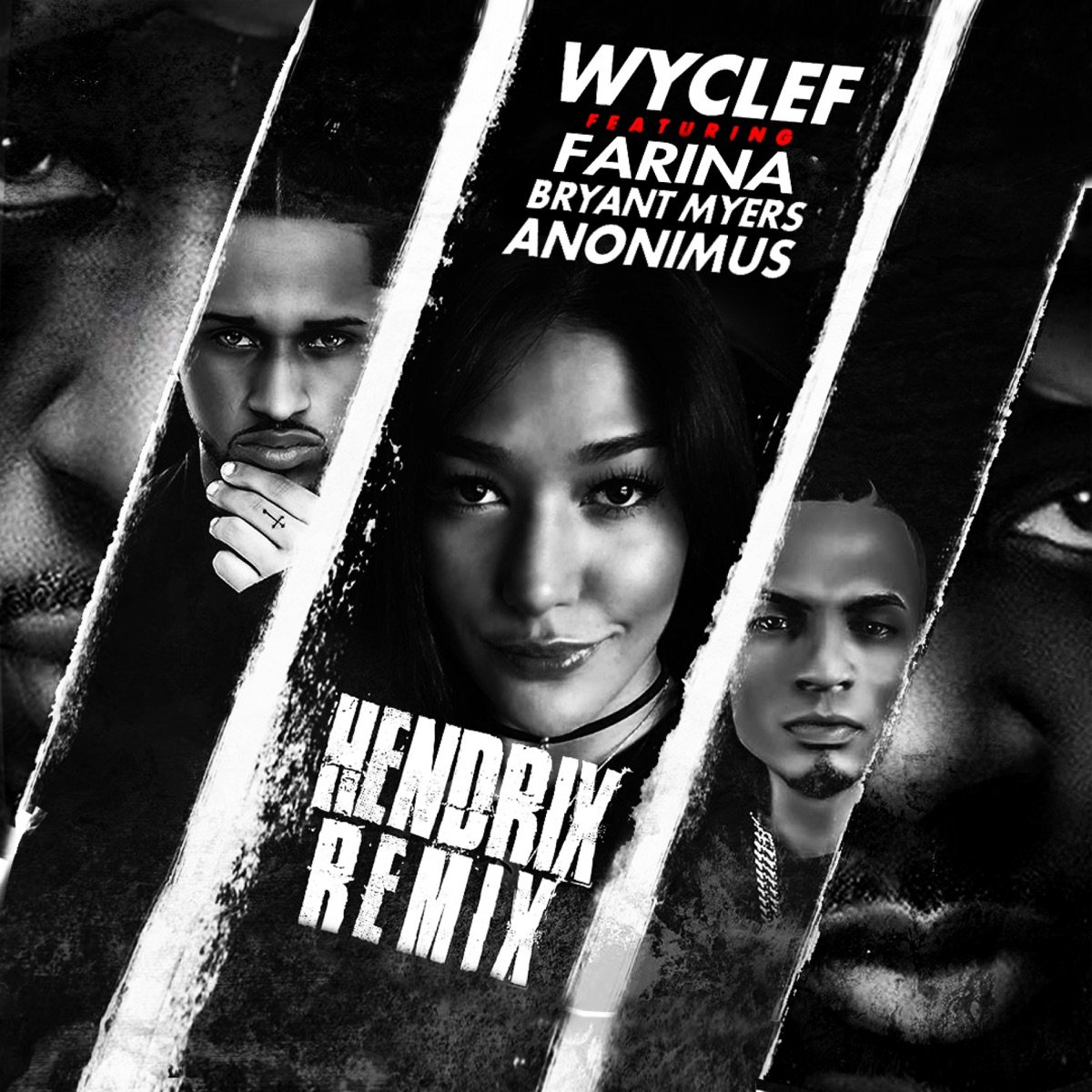 Hendrix (Spanglish Remix) [feat. Farina, Bryant Myers & Anonimus] - Single by Wyclef Jean album cover