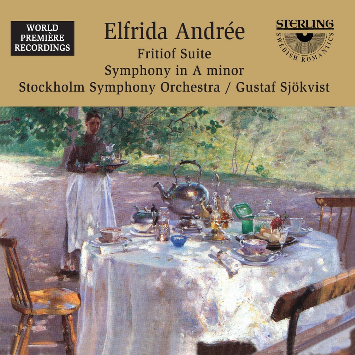 Andrée: Fritiof Suite - Symphony in A Minor by Gustaf Sjökvist & Stockholm Symphony Orchestra album cover