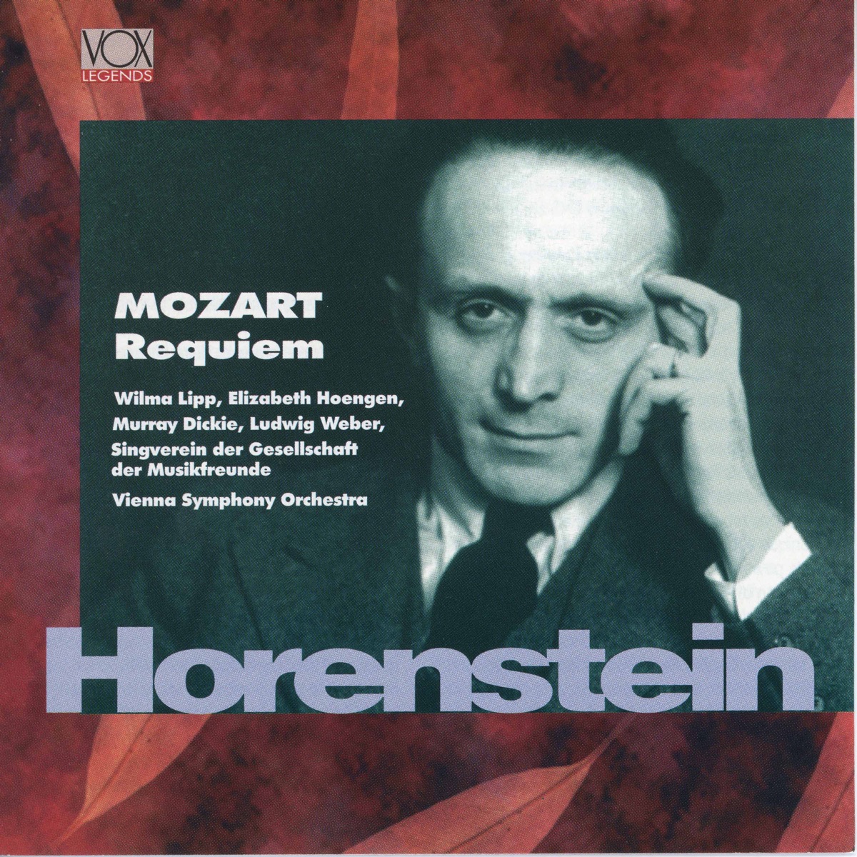 Mozart: Requiem in D Minor, K. 626 by Murray Dickie, Wilma Lipp, Ludwig Weber, Elisabeth Höngen, Jascha Horenstein, Wiener Singverein & Vienna Symphony album cover