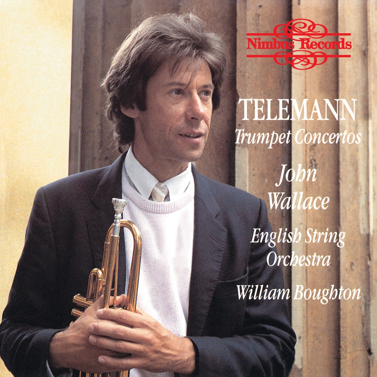 Telemann: Trumpet Concertos by John Wallace, English String Orchestra & William Boughton album cover