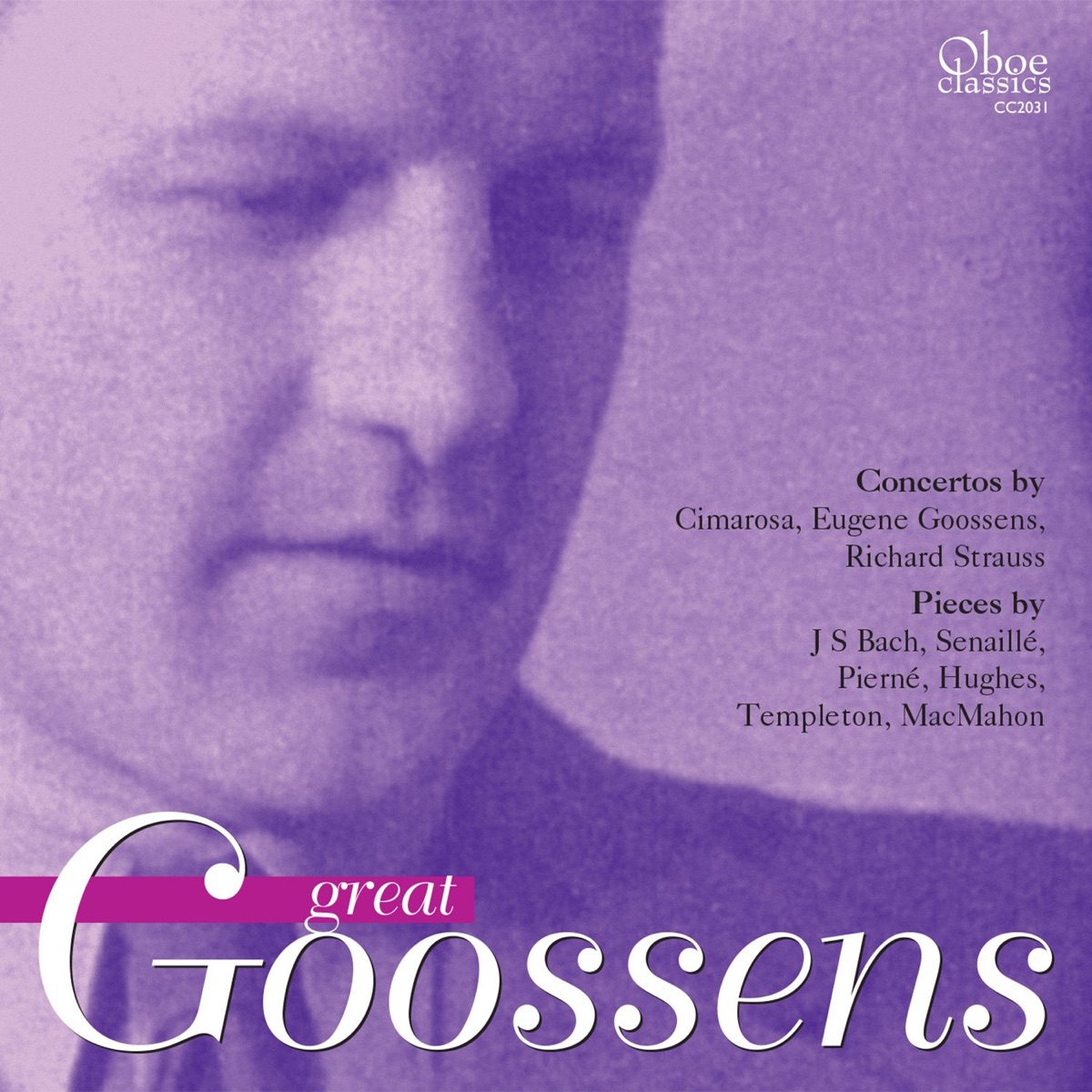 Great Goossens by Liverpool Philharmonic Orchestra, Philharmonia Orchestra, BBC Midland Light Orchestra, Sir Malcolm Sargent, Walter Susskind, Alceo Galliera & Leon Goossens album cover