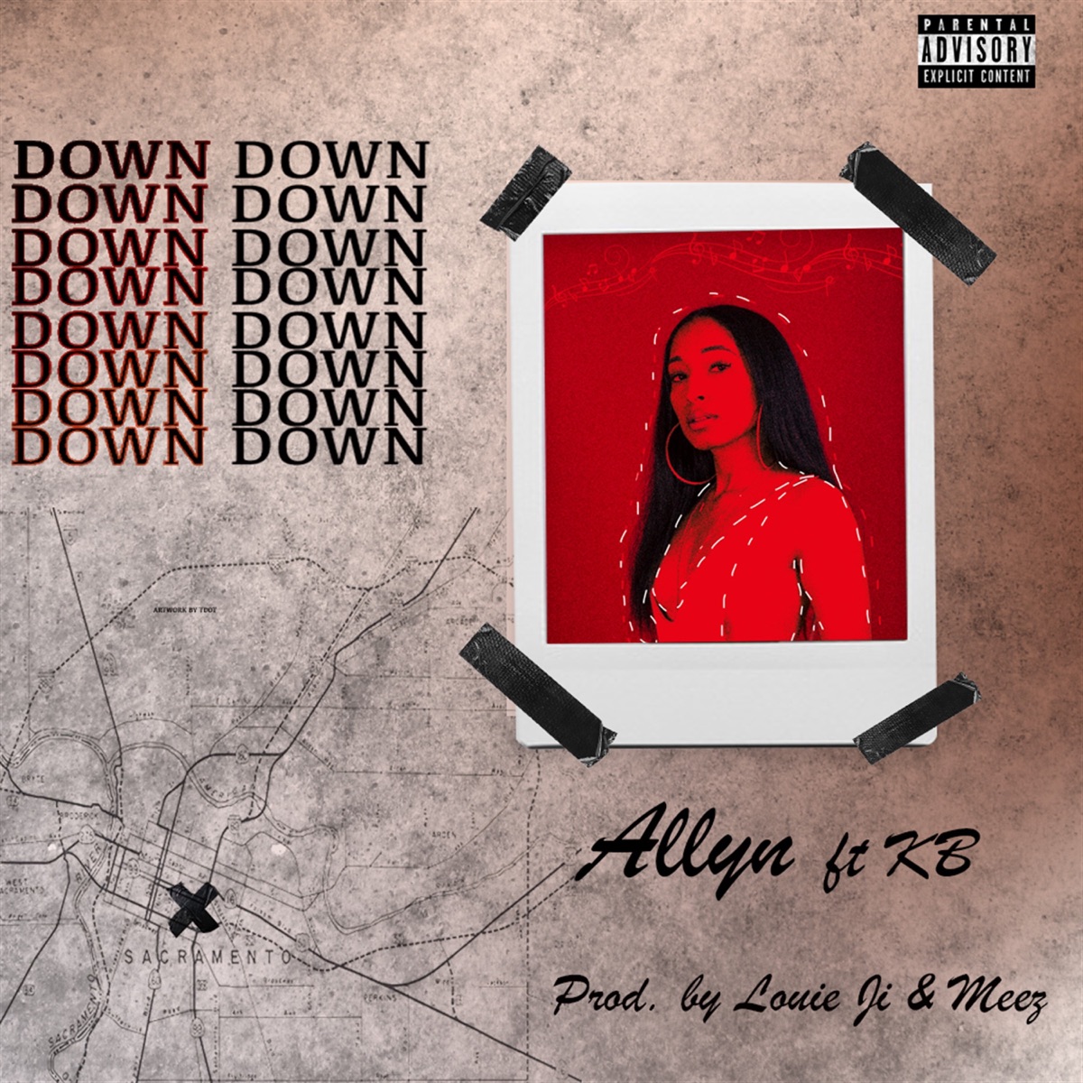 Down (feat. KB) - Single by Allyn album cover