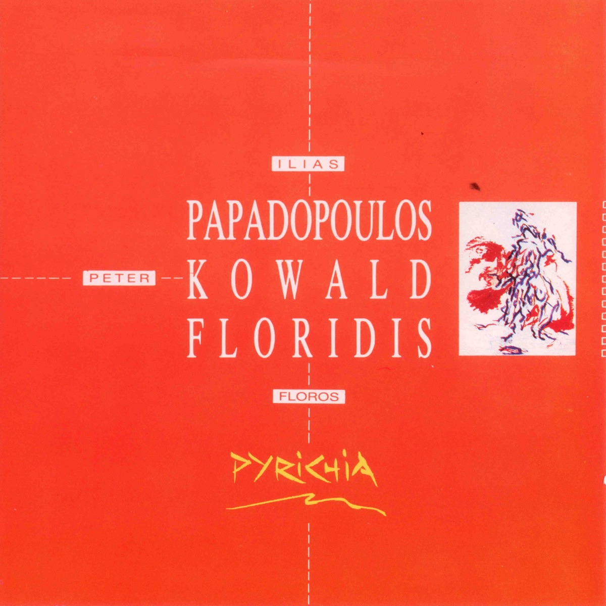 Pyrichia (feat. Peter Kowald & Floros Floridis) by Ilias Papadopoulos album cover
