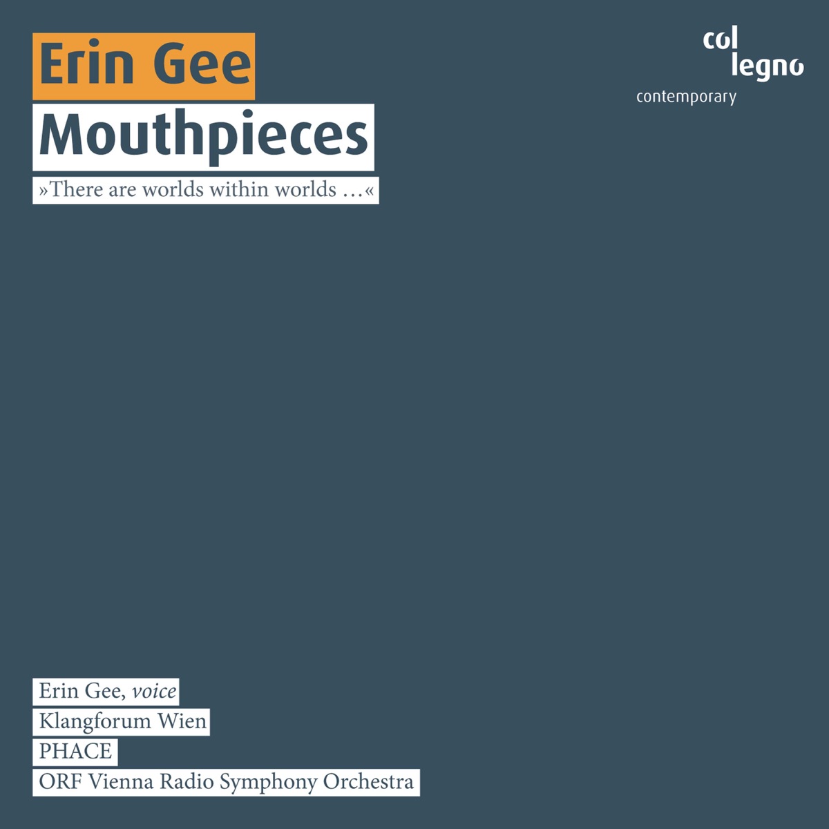 Mouthpieces (Live) by Erin Gee & Klangforum Wien album cover