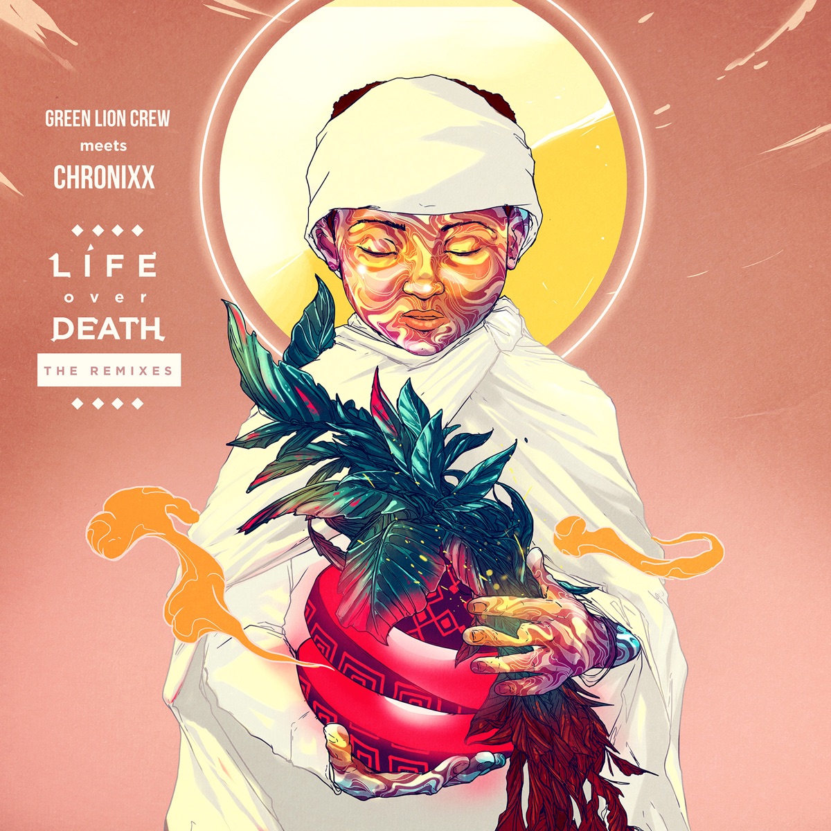 Life over Death (The Remixes) - EP by Chronixx & Green Lion Crew album cover