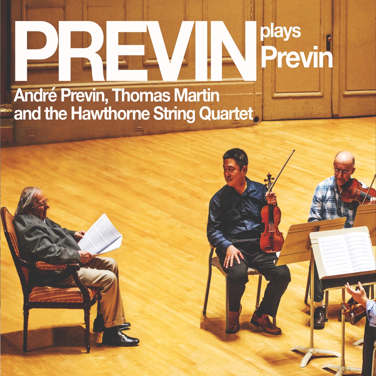 Previn Plays Previn by André Previn, Thomas Martin & The Hawthorne String Quartet album cover