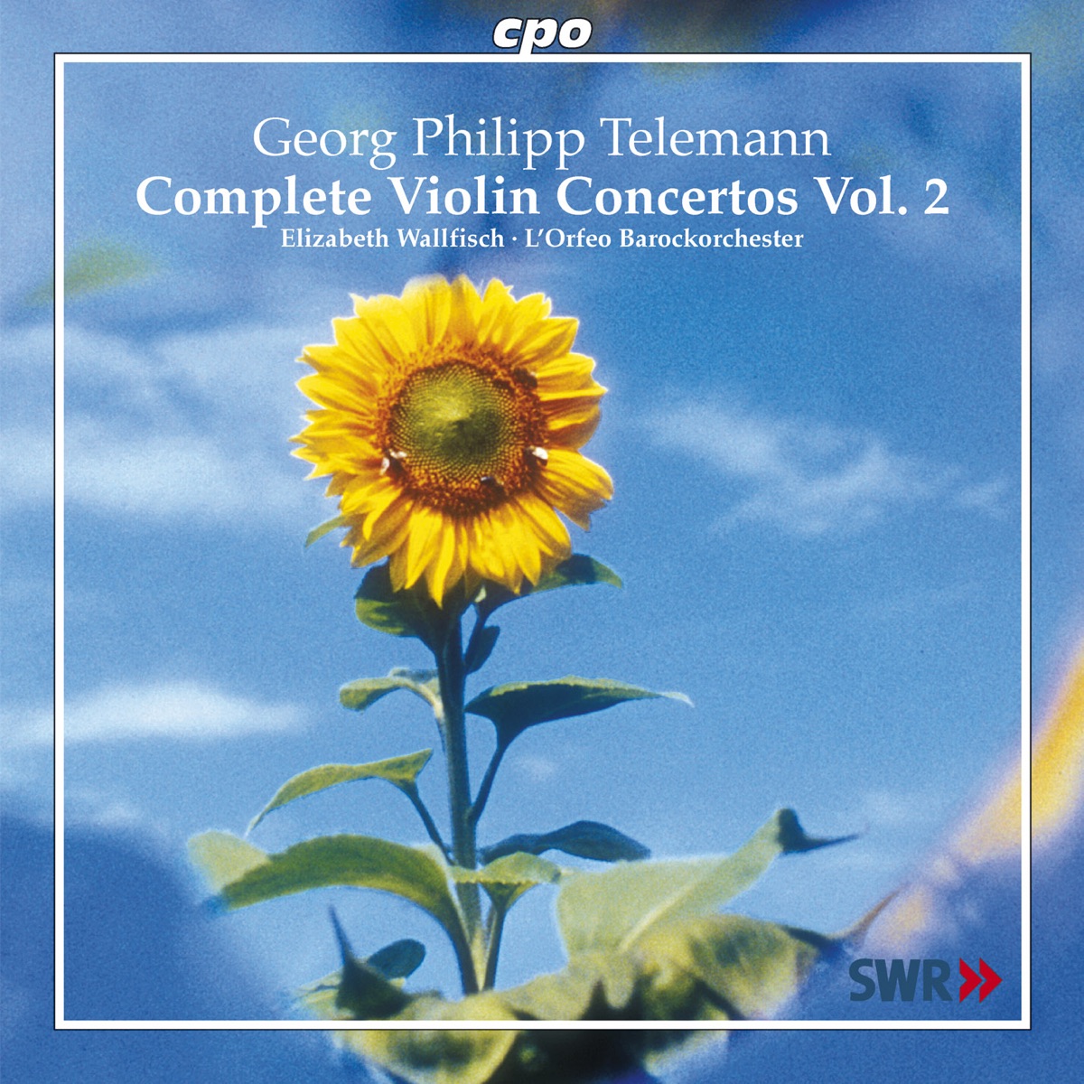 Telemann: Complete Violin Concertos, Vol. 2 by Elizabeth Wallfisch & L'Orfeo Barockorchester album cover