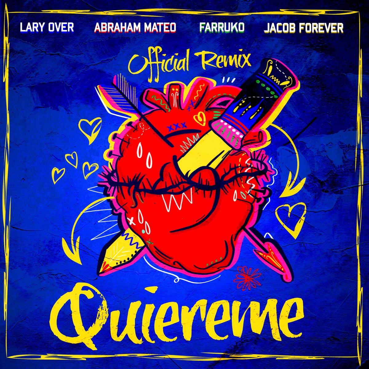 Quiéreme (Remix) [feat. Abraham Mateo & Lary Over] - Single by Jacob Forever & Farruko album cover