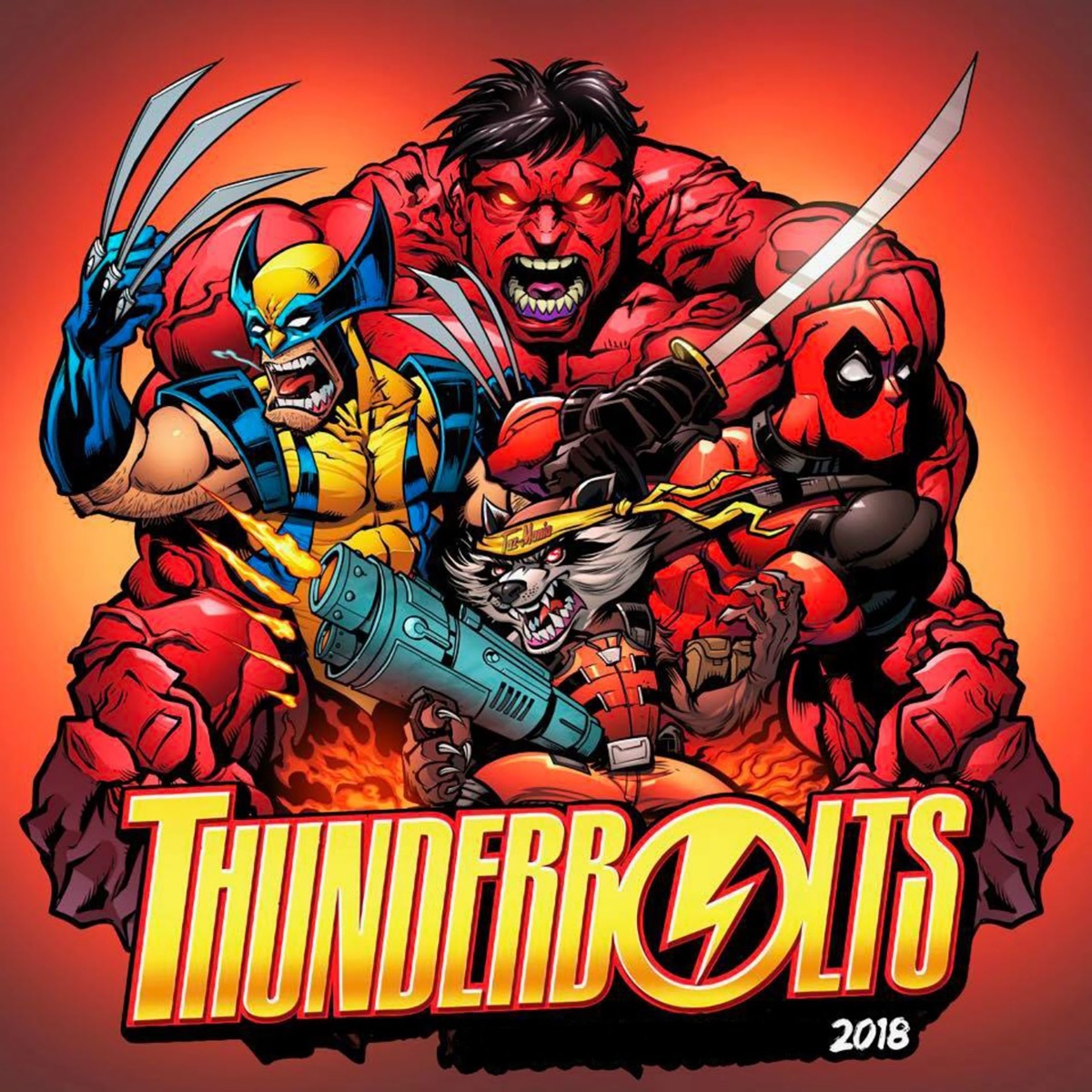 Thunderbolts 2018 - Single by Robin Veela & Benjamin Beats album cover