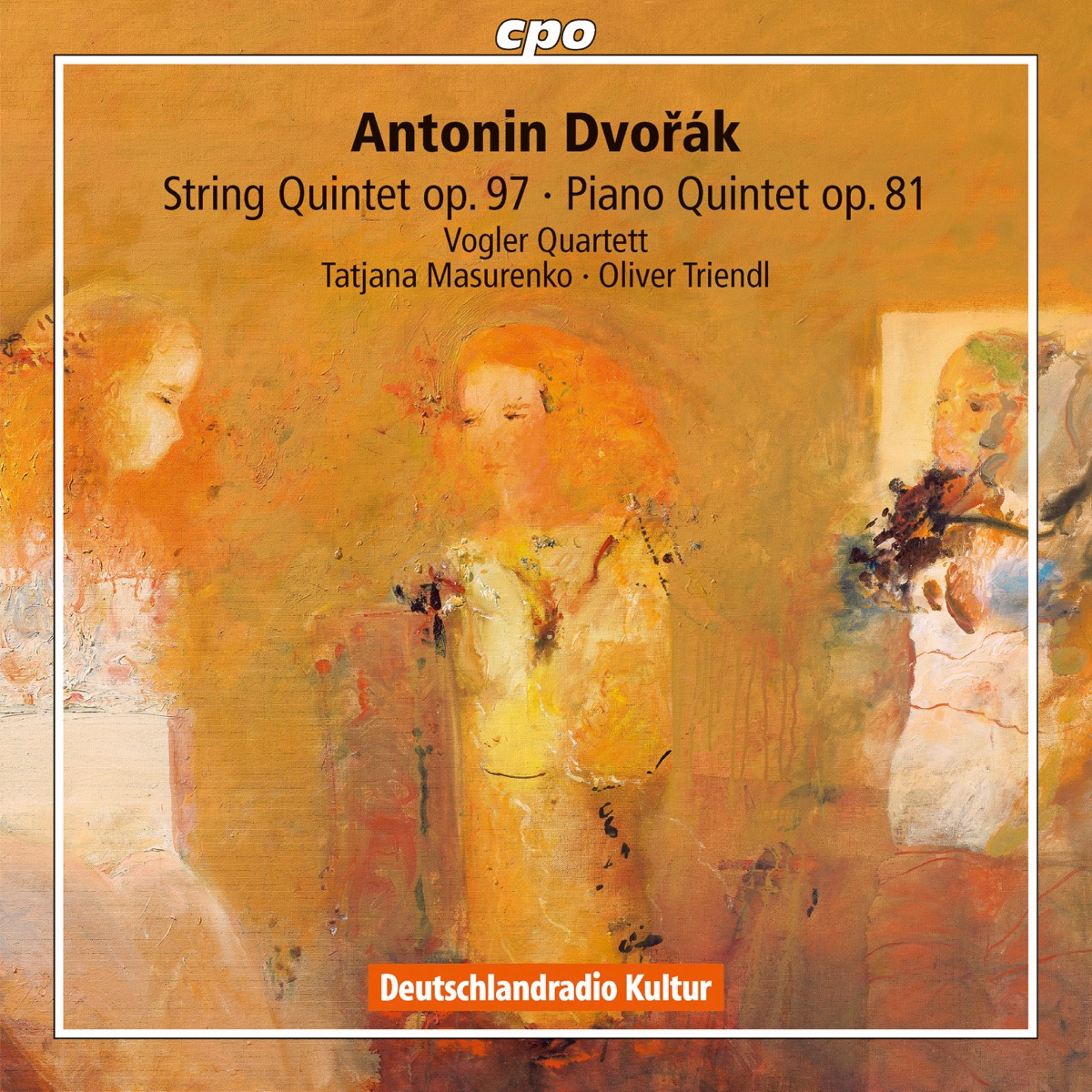 Dvořák: String Quintet No. 3 & Piano Quintet No. 2 by Tatjana Masurenko, Oliver Triendl & Vogler Quartett album cover