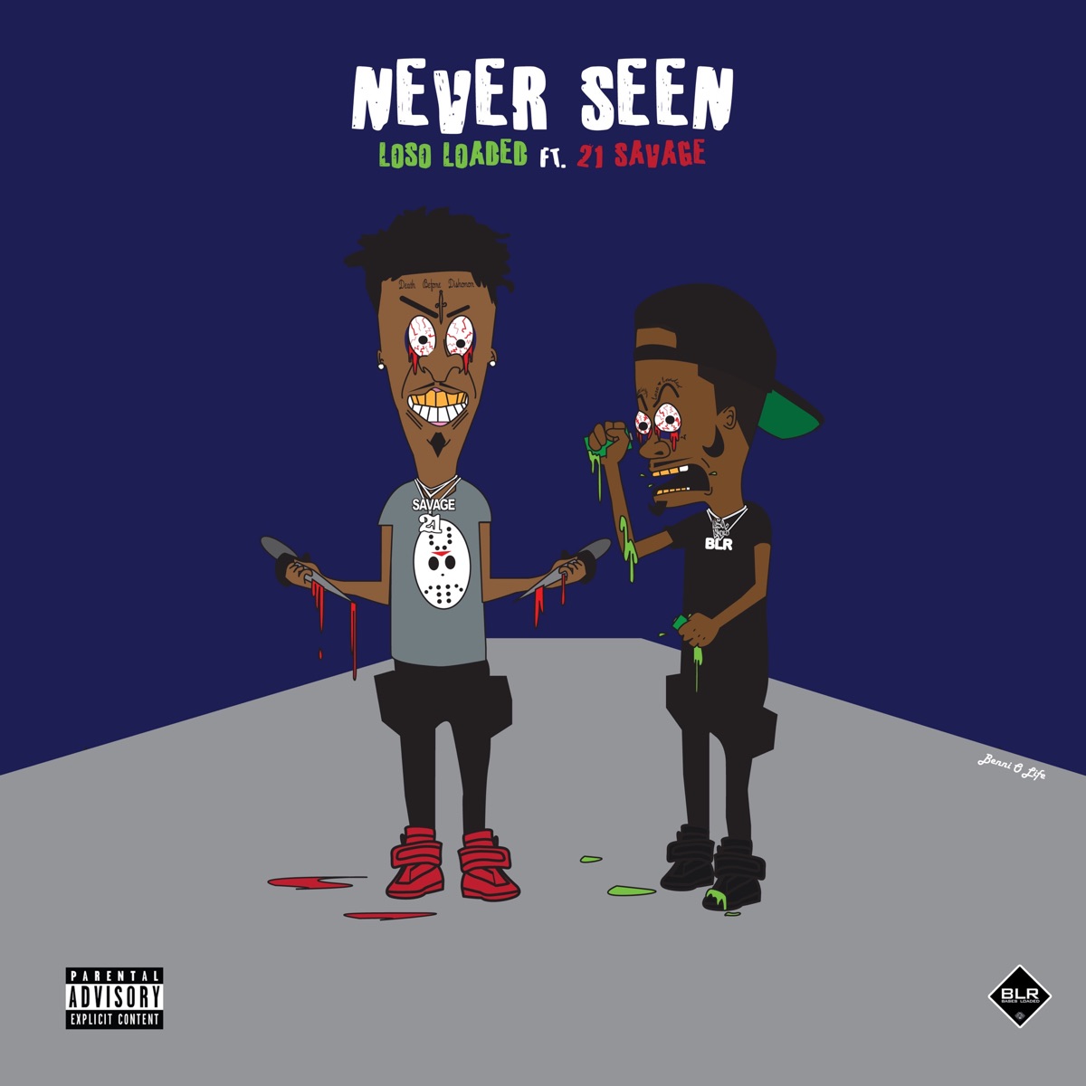 Never Seen (feat. 21 Savage) - Single by Loso Loaded album cover