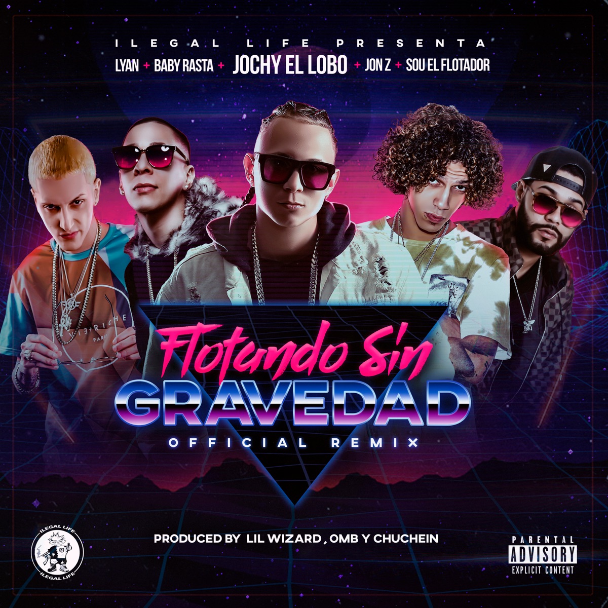 Flotando Sin Gravedad (feat. Baby Rasta, Lyan, Sou El Flotador & Jon Z) - Single by Jochy El Lobo album cover