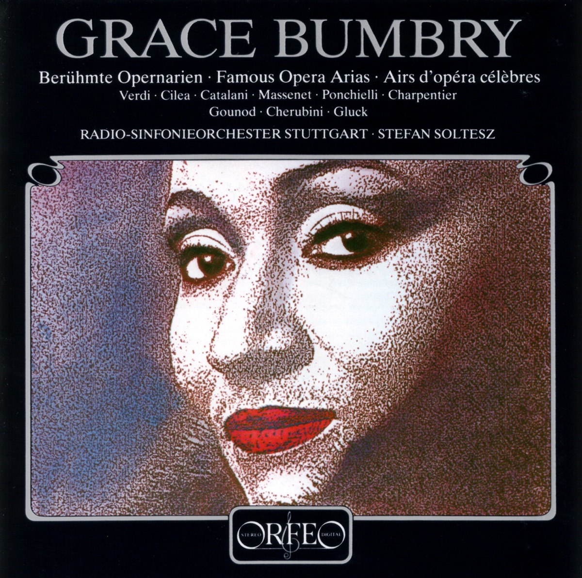 Famous Opera Arias by Grace Bumbry, Stuttgart Radio Symphony Orchestra & Stefan Soltesz album cover