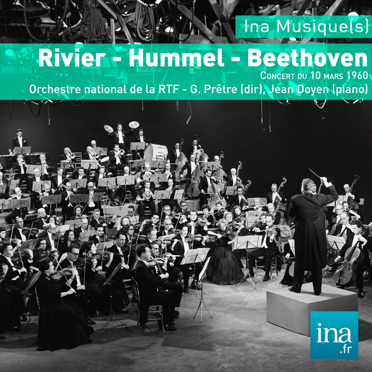 Rivier - Hummel - Beethoven by Georges Prêtre, Jean Doyen & Orchestre National de la RTF album cover