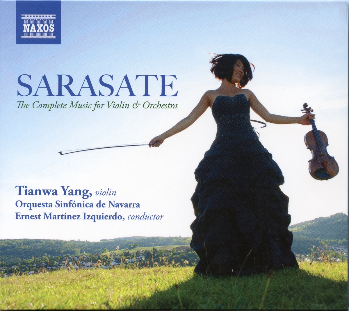 Sarasate: The Complete Music for Violin & Orchestra by Tianwa Yang, Orquesta Sinfonica de Navarra & Ernest Martinez Izquierdo album cover