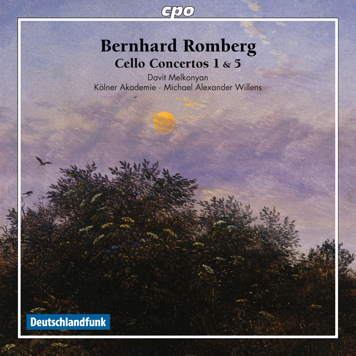 Romberg: Cello Concertos Nos. 1 & 5 by Davit Melkonyan, Orchester der Kölner Akademie & Michael Alexander Willens album cover