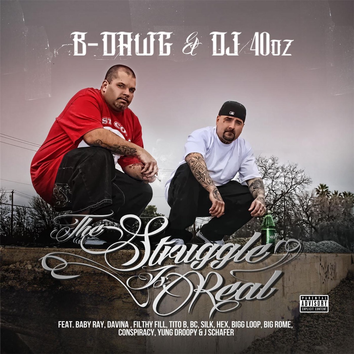The Struggle Is Real by B-Dawg & Dj 40oz album cover