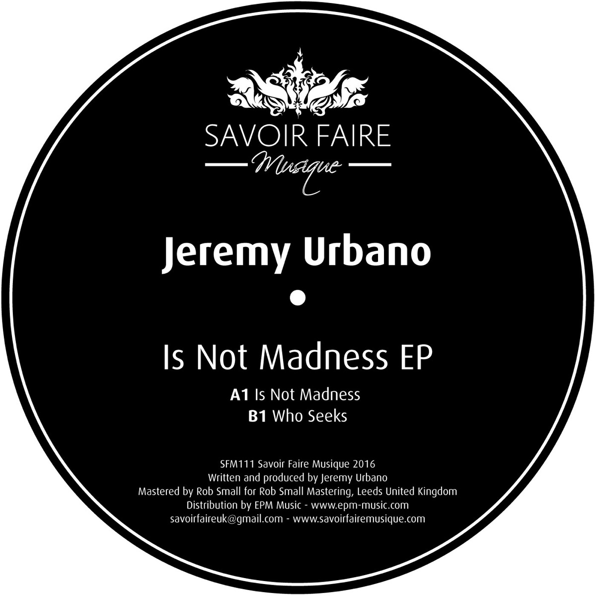 Is Not Madness - Single by Jeremy Urbano album cover