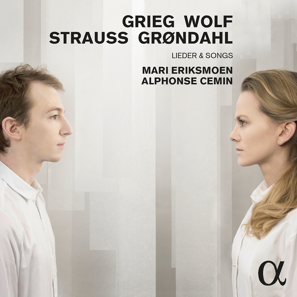 Grieg, Wolf, Strauss & Grøndahl: Lieder & Songs by Mari Eriksmoen & Alphonse Cemin album cover