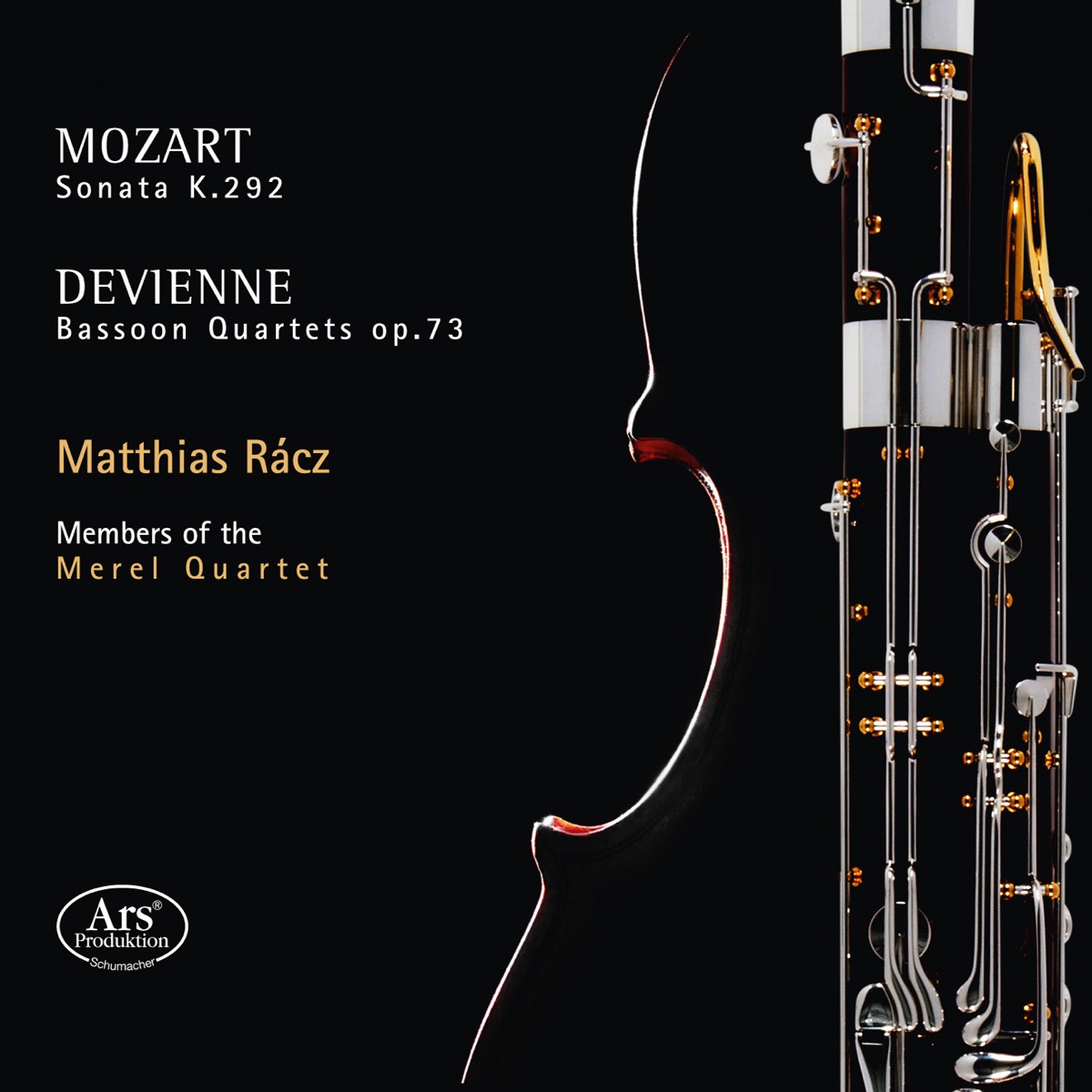 Mozart: Sonata for Bassoon & Cello in B-Flat Major, K. 292 - Devienne: Bassoon Quartets, Op. 73 by Matthias Racz album cover