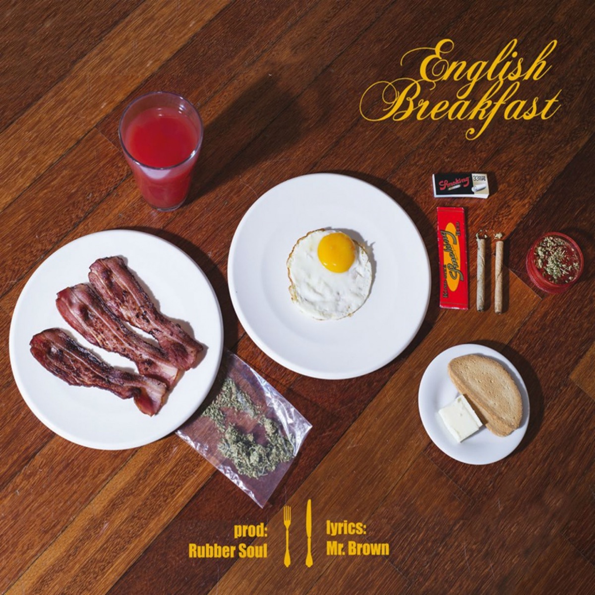 English Breakfast by Mr Brown & Rubber Soul album cover