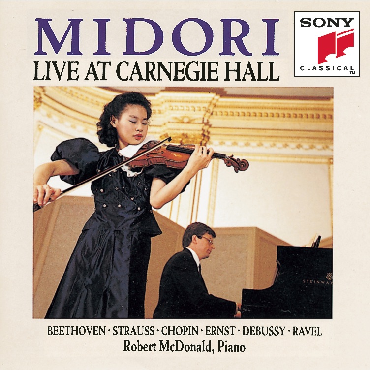 Midori - Live At Carnegie Hall by Midori & Robert McDonald album cover