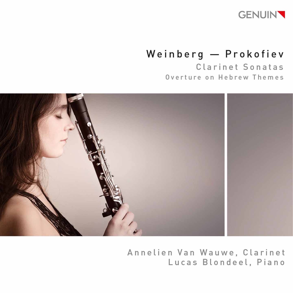 Weinberg & Prokofiev: Clarinet Sonatas by Annelien van Wauwe & Lucas Blondeel album cover