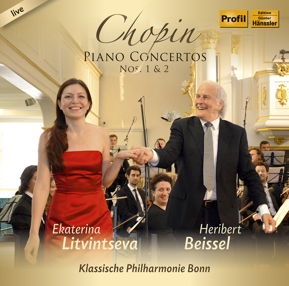 Chopin: Piano Concertos Nos. 1 & 2 by Ekaterina Litvintseva, Klassische Philharmonie Bonn & Heribert Beissel album cover
