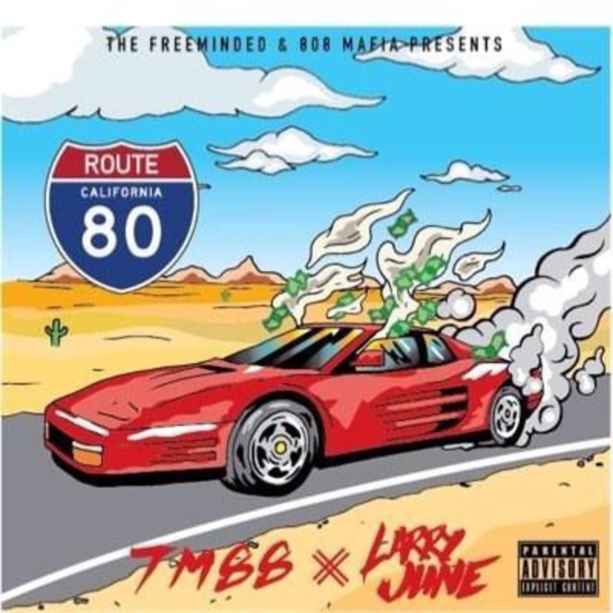 Route 80 - EP by Larry June album cover artwork