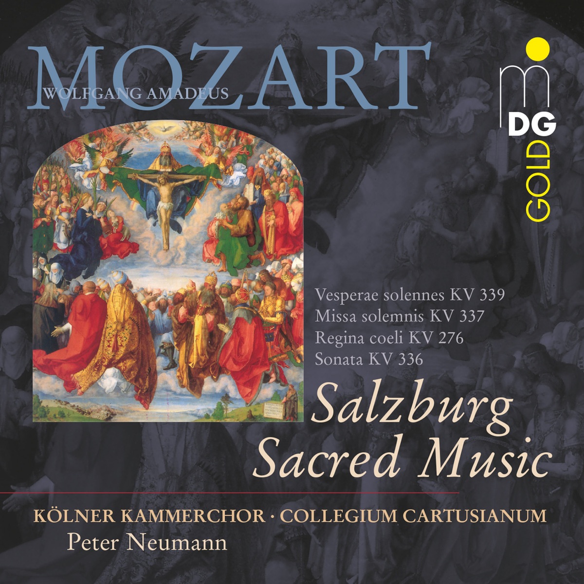 Mozart: Salzburg Sacred Music by Cornelia Samuelis, Ursula Eittinger, Collegium Cartusianum & Peter Neumann album cover