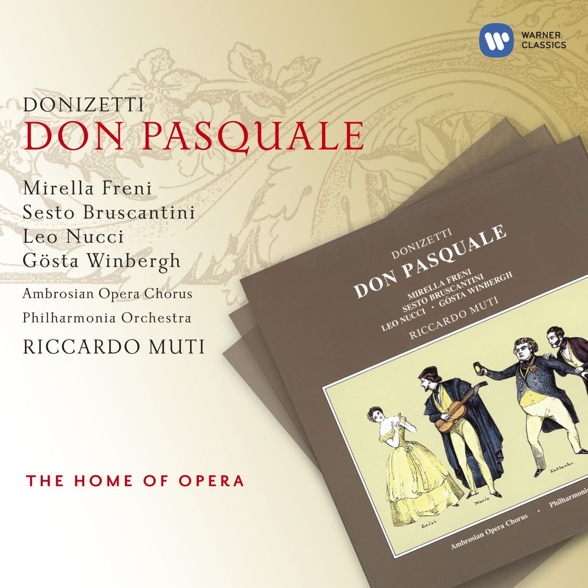 Donizetti: Don Pasquale by Gosta Winbergh, Mirella Freni & Sesto Bruscantini album cover