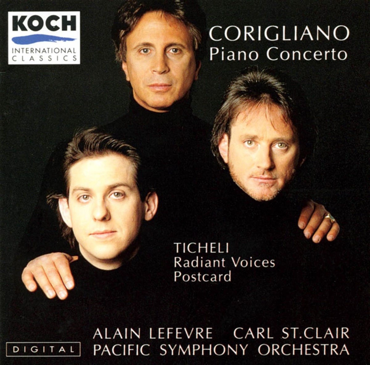 Corigliano: Concerto For Piano & Orchestra by Alain Lefèvre, Pacific Symphony & Carl St. Clair album cover