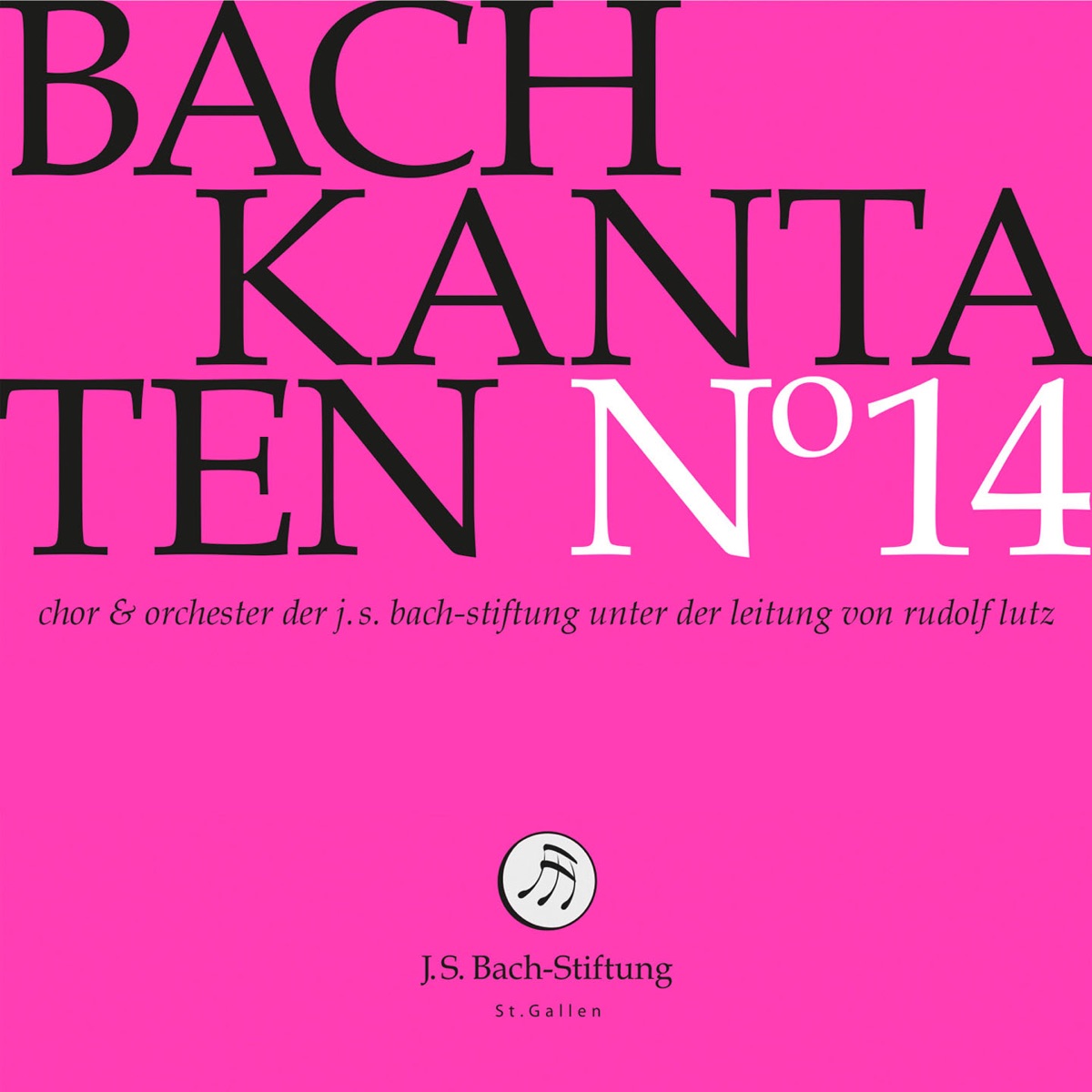 J.S. Bach: Cantatas, Vol. 14 by Chor der J. S. Bach-Stiftung, Orchester der J. S. Bach-Stiftung & Rudolf Lutz album cover