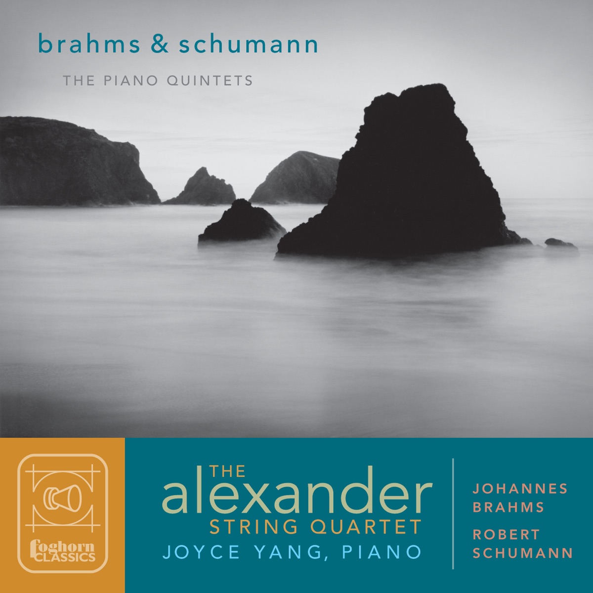 Brahms & Schumann: The Piano Quintets by Joyce Yang & Alexander String Quartet album cover