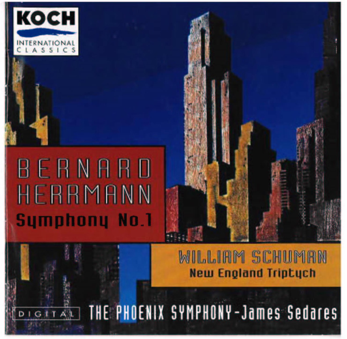 Herrmann: Symphony by Phoenix Symphony & James Sedares album cover