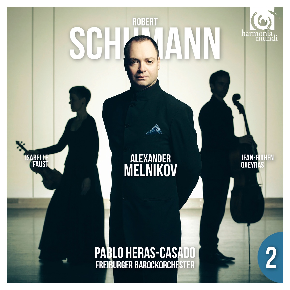 Schumann: Piano Concerto & Piano Trio No. 2 by Pablo Heras-Casado, Isabelle Faust & Jean-Guihen Queyras album cover