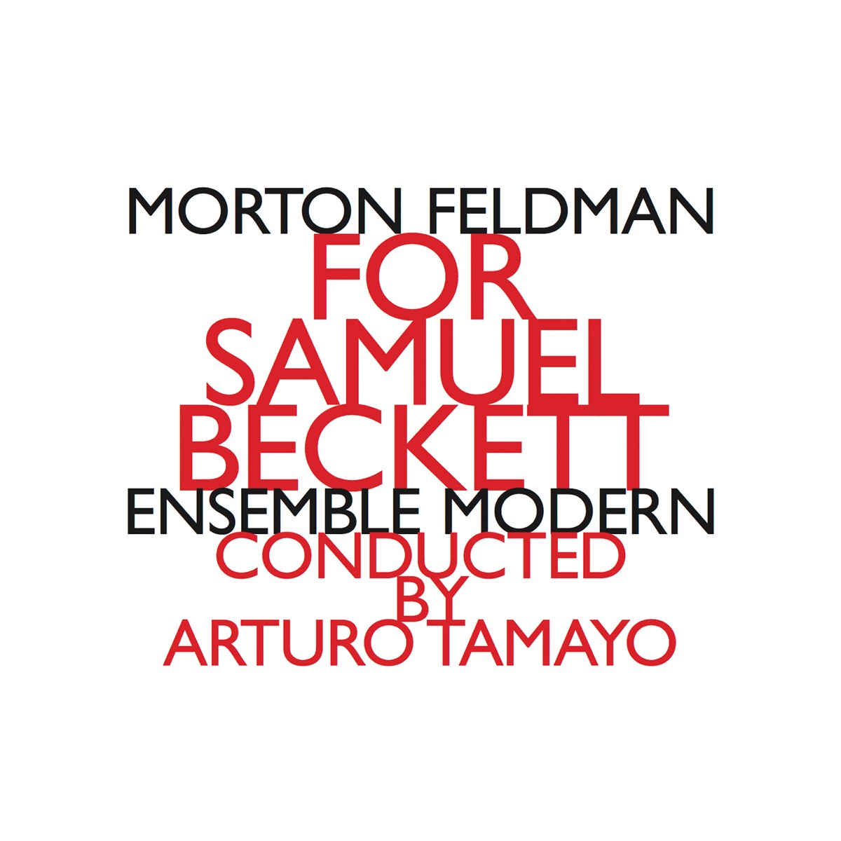 For Samuel Beckett (1987) by Morton Feldman & Ensemble Modern album cover