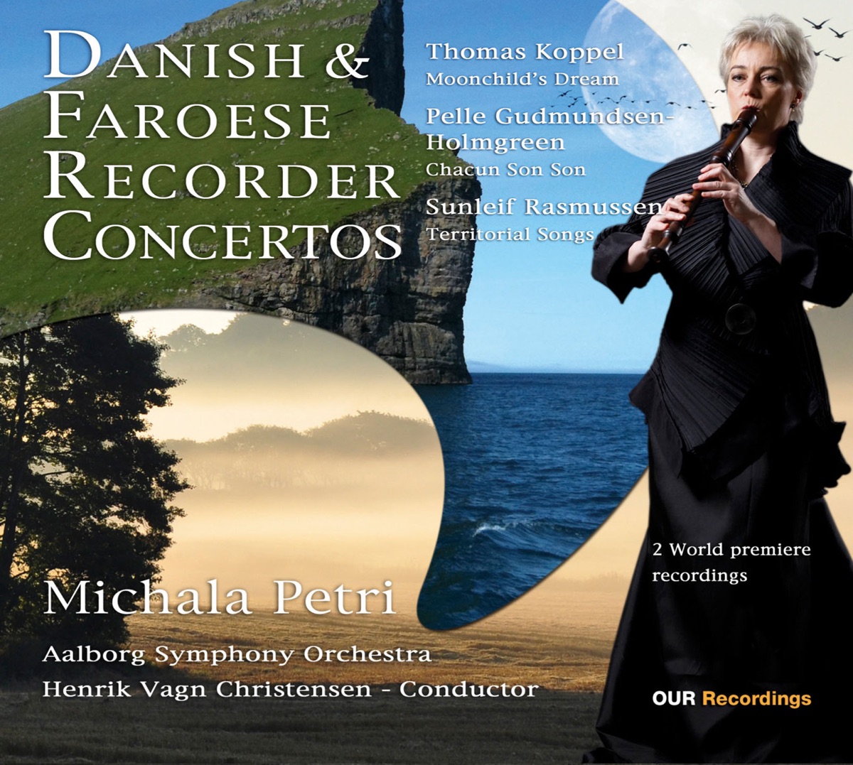 Danish & Faroese Recorder Concertos by Michala Petri, Aalborg Symfoniorkester & Henrik Vagn Christensen album cover