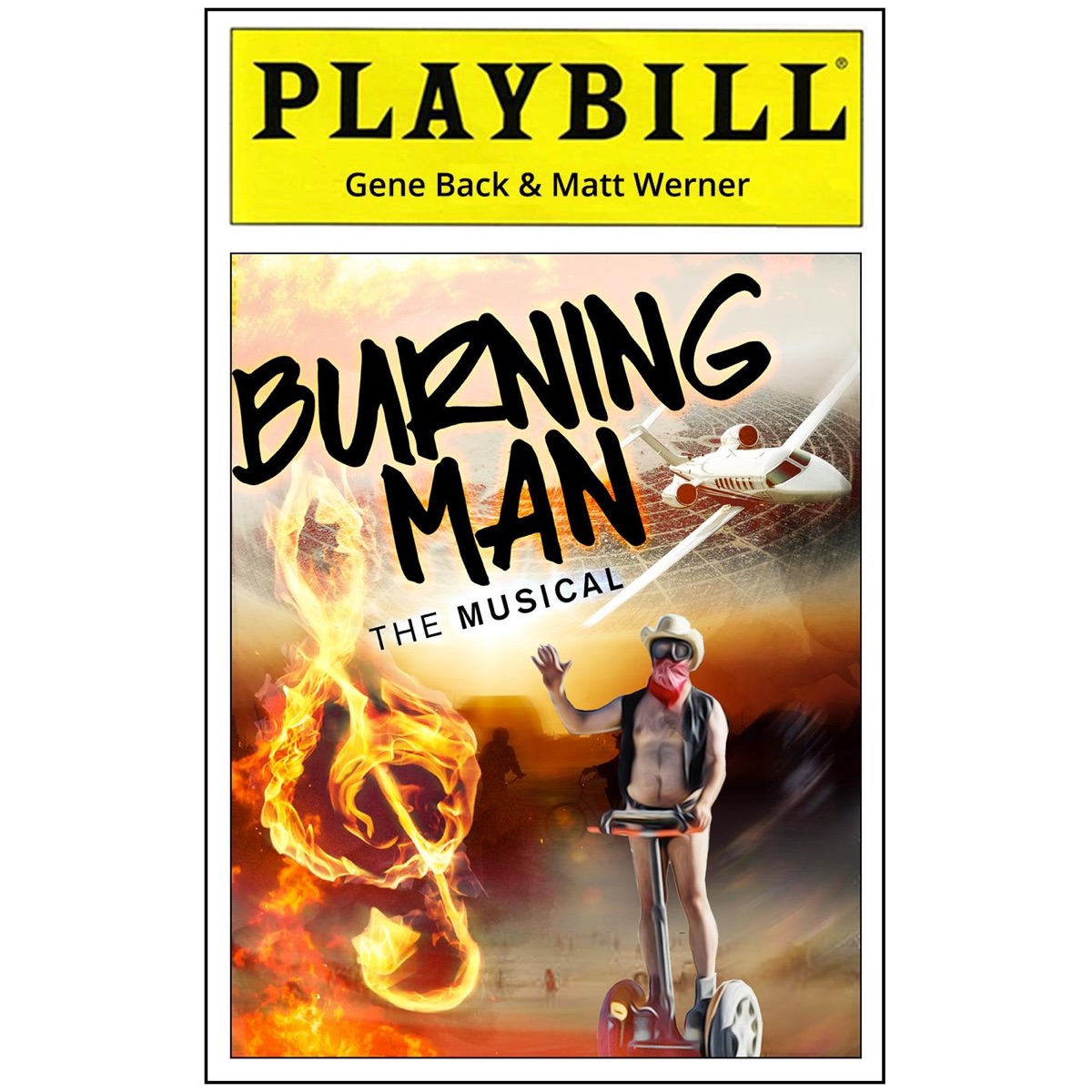 Burning Man: The Musical - Single by Gene Back & Matt Werner album cover