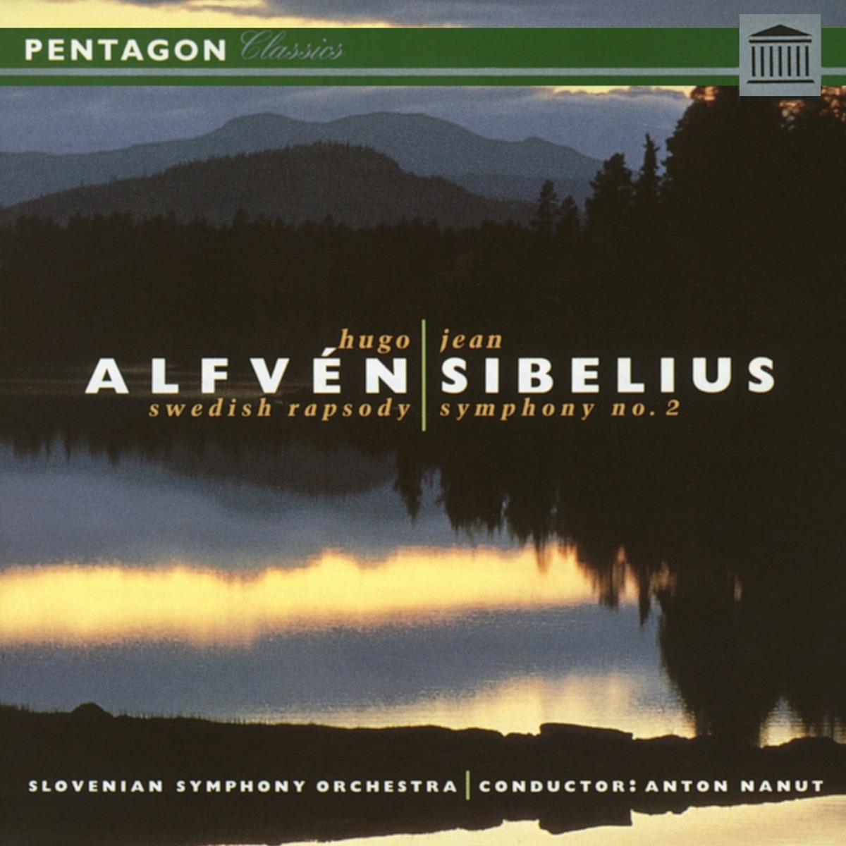 Alfven: Swedish Rhapsody No. 1 - Sibelius: Symphony No. 2 by Slovenian Symphony Orchestra & Anton Nanut album cover