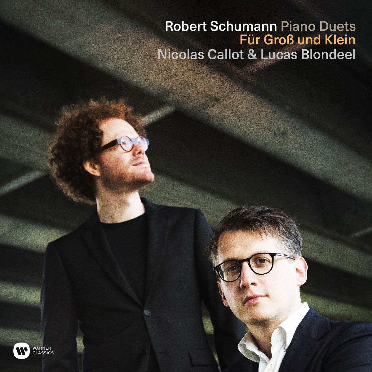 Schumann: Für Gross und Klein - Piano Duets by Lucas Blondeel & Nicolas Callot album cover